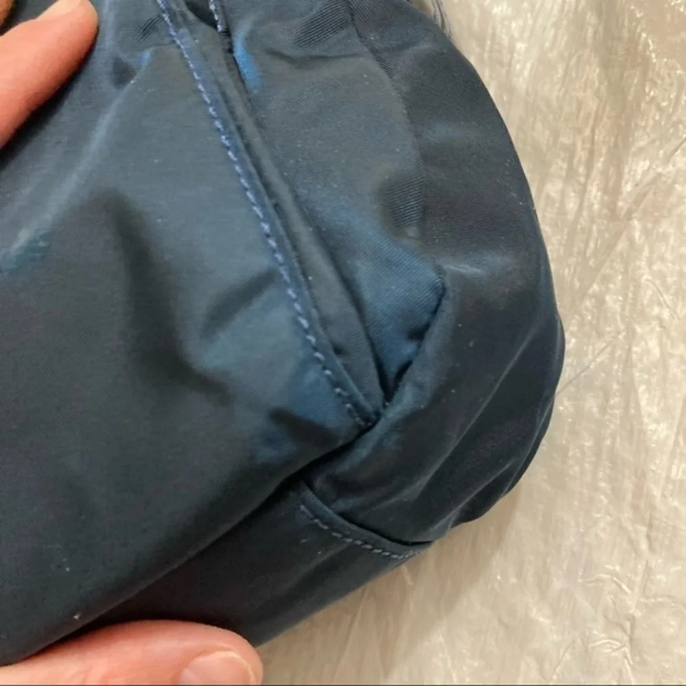 Tumi blue nylon crossbody messenger bag